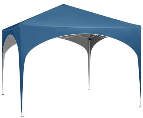 SLAHAJ Portable Garage 3x3m Party Tent Garden Gazebo Pop-Up Pavilion With Semicircle Roof For Outdoor Waterproof Collapsible Canopy Carports(Blue)