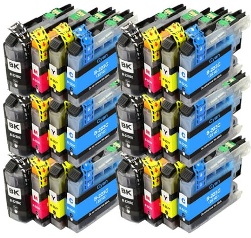 CbErFVK Kompatibel mit LC223 LC221 Tintenpatronendrucker DCP-J562DW J4120DW MFC-J480DW J680DW J880DW J5320DW(6SET)