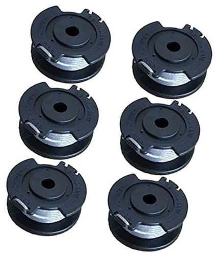 Yurefax 6 Pack Trimmer Spool Line Replacement, for Bosch, EasyGrassCut 23 26 18 18-230 18-260 18-26 F016800569 18V Trimmer Lawn Mower Spool