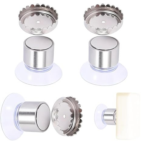 3 magneti per portasapone, portasapone, senza foratura, supporto per sapone, magnete per sapone, supporto magnetico, portasapone, con ventosa, in acciaio inox, senza fori, per cucina e bagno