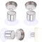 Lot de 3 porte-savon magnétiques - Porte-savon sans perçage - Porte-savon magnétique - Porte-savon - Porte-savon magnétique - Ventouse - En acier inoxydable - Sans perçage - Pour cuisine et salle de