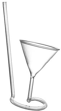 Unique Pipe Shaped Design Cocktail Glass Cup Drinking Straw Festival Celebration or Everyday Fun