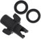 Gatuida Adaptateur de Valve de Pompe à Air pour Kayak Accessoire Plastique Noir pour Gonflage de Bateaux Gonflables et Canoës Compatible avec Pompes Électriques et Manuelles