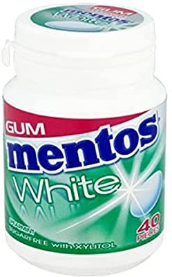 Mentos White Spearmint Gum 40 pieces