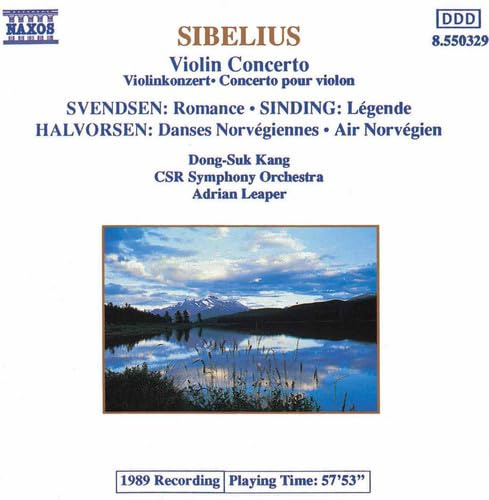 Sibelius: Violin Concerto; violin/orchestra works by Svendsen, Halvorsen & Sinding