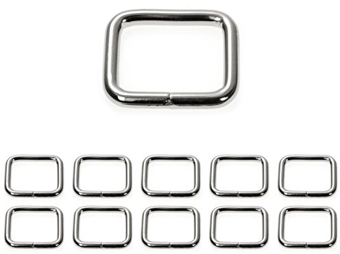 Ganzoo O - Ring Stahl, 10 Stück, 30mm außen, geschweißt Nicht-rostend, für Paracord 550