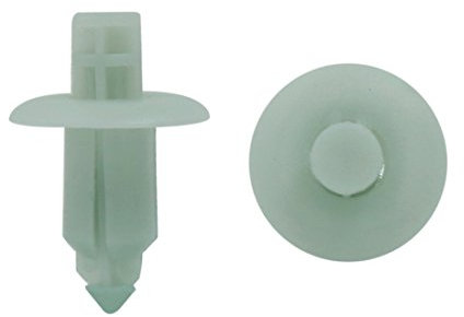 sourcing map 50pcs Blanc 7mm Trou fixation rivets plastique Agrafes aile pour Auto