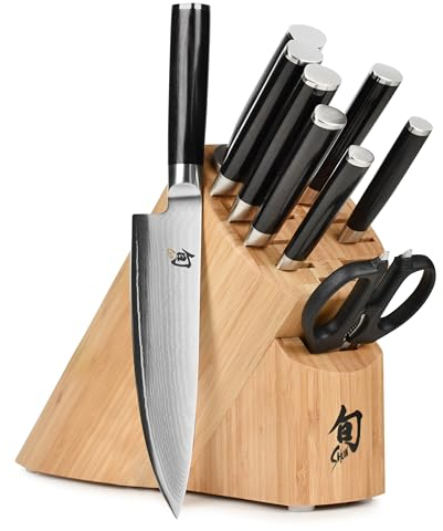 Shun Classic 10 pièces Bloc de couteaux