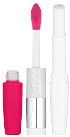 Maybelline New York Lippenstift, Super Stay 24H Super Impact, Flüssig und langanhaltend, Nr. 183 Pink Goes On, 5g