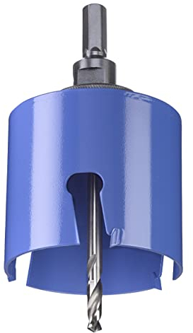 kwb Scie universelle de trou - taille de 75 mm de diamètre, dents de carbure extra pointues, perceuse centrale de 8 mm