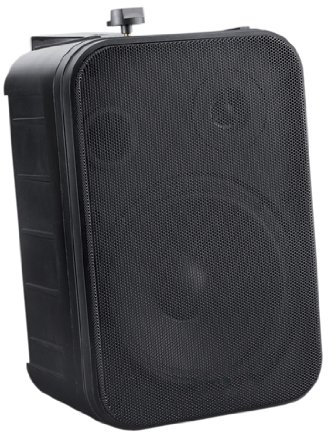 Black e-audio 6.5 Background Music Speakers With Brackets 200W 8 Ohm Domestic/Commercial Use Moisture Resistant