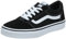 Vans Unisex Kids Ward Sneaker, Black Suede Canvas Black White C24, 10.5 UK Child