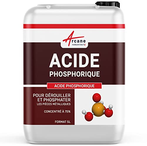 Acide phosphorique, dérouiller, phosphater, pièces métalliques - 5 L - ARCANE INDUSTRIES
