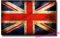 Glänzende Vinyl-Aufkleber, Union Jack-Flagge, gealtertes England, UK #0006, 10 x 6,5 cm, 2 Stück
