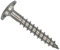 Twistec Lot de 100 vis en acier inoxydable A2 pour façade, argent, 28448X38