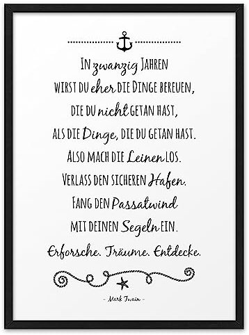 IN ZWANZIG JAHREN | ABOUKI Kunstdruck | Geschenk Konfirmation Patenkind Jugendweihe Abitur 18. Geburtstag Mädchen Junge 16. Geburtstag Weihnachtsgeschenke Tochter | Optional Personalisiert