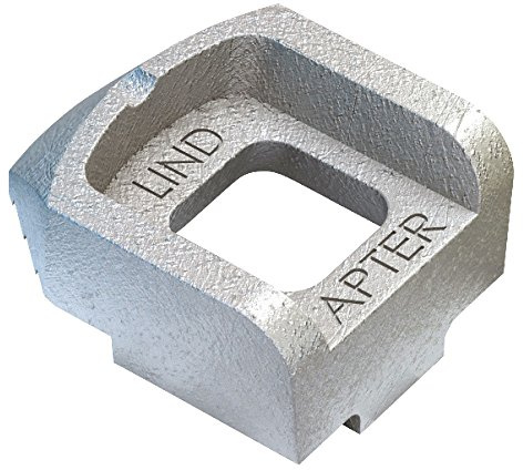 LINDAPTER a10mhdg Typ A Einbauleuchte Girder Klemme, mittel Schwanz, Größe M10 (100 Stück)