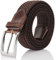 Fairwin Gürtel Herren Damen, Elastischer Gürtel Damen Herren, Gürtel Elastisch Herren Damen, Stoffgürtel Damen Gürtel Herren Ohne Löcher Stretch Gürtel Herren Damen Breite 3.3cm (Braun, Länge 115cm)