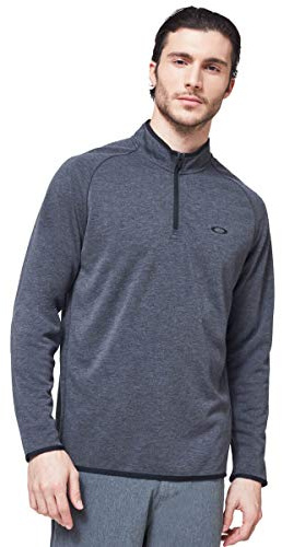 Oakley Uomo Range Maglione Melange Pullover 2.0 - Erica Grigio Scuro - M