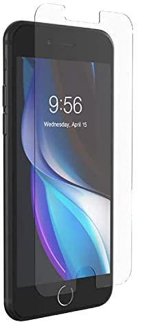 ZAGG InvisibleShiled Glass Elite+ Screen Protector for iPhone SE/8/7/6s/6, Shockproof, Smudge-proof, Scratch-Resistant, Anti-Microbial, (Screen)