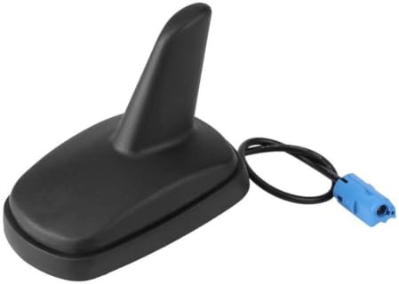 Yctze Haifischflossenantenne Schwarz, Zafira Vectra Corsa | ABS Kunststoff, 20cm Kabel, 14mm Gewinde, Dachantenne