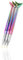 Omenluck Lot de 3 pinceaux multicolores sirène pour nail art, peinture UV, dessin de queue de poisson, pointe fine