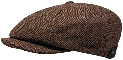 WEROR Herren Schiebermütze Flatcap Cap Mütze Fischgrät WEROR-320.1 (58-59, Rost)