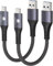 CONMDEX USB A to USB C 10Gbps (1ft, 2-Pack) USB 3.1 Gen 2 Short Data Transfer Type C Cord, Fast Charging CarPlay Android Auto Cable for iPhone 16/16 Plus/16 Pro/16 Pro Max, Samsung Galaxy S23