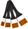 Set di pennelli per pittura, Skyzone 4 pezzi Pennelli per artisti multiuso per pittura acrilica, pennello piatto Pennello in nylon per acquerello, acrilico, guazzo, pittura a olio (20/30/40/50 mm)