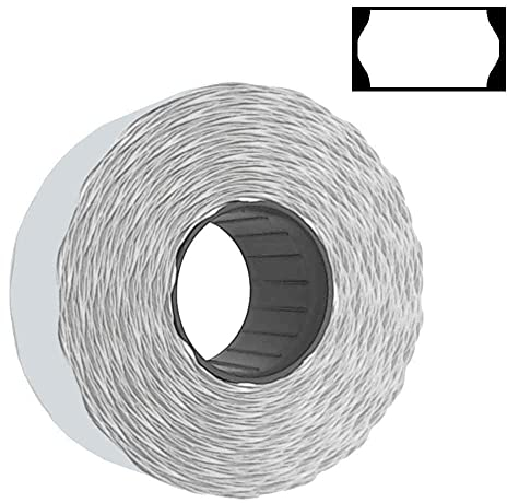 Preisauszeichner Etiketten 22x12 Standard weiß 1 Rolle permanent Preisetiketten für Printex Tovel Contact Meto Blitz Print Jolly
