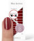 Miss Sophie Nagelfolie - Brick Red - Einfarbig, Rot, Nail Wraps - 24 ultra-dünne selbstklebende langanhaltende Nagelfolien