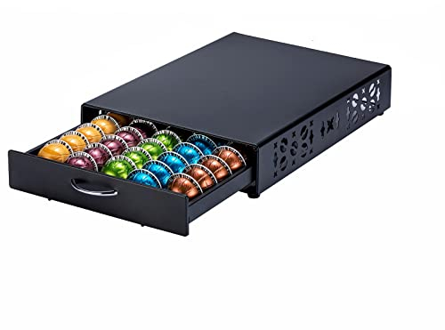 Rice rat Support pour capsules Nespresso Vertuo pour capsules Vertuoline (50 capsules) Noir2