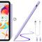 Stylus Stift mit Kabelloser Aufladung, Kompatibel mit iPad Pro (2018-2022) iPad Pro/iPad/iPad mini/iPad Air Pencil für Apple iPad mit Palm Rejection Neigungserkennung(Lila)