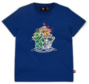 Lego Ninjago T-Shirt für Kinder | Kurzarm | T-Shirt für Jungen | 100% weicher Baumwolle |104 | Dunkelblau