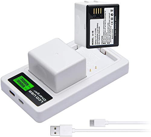 SLODA Camera Battery 2-Pack Replacement for Arlo Pro/Pro2 VMA4400 A-1,Dual LCD Adapter Charger for Arlo Pro, Pro2 Security Rechargeable Battery