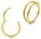 Longita 2 Stück Nasenpiercing Ring Helix Piercings Piercing Ohr Septum Piercing Nasenring Piercing Ohrpiercing Conch Knorpel Piercing Ring Gold 20g 8mm