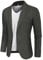 Blazer à chevrons en tweed britannique en laine mélangée, veste de sport, Taille M