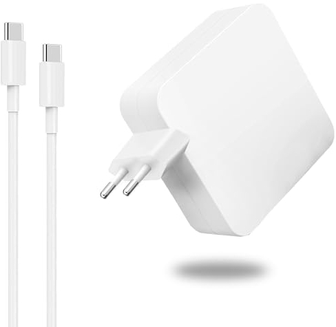 Chargeur 100W USB C Ordinateur Portable Compatible avec Mac Book Pro 16, 15, 14, 13 Pouces, Mac Book Air 13 Pouces, iPad Pro 2021/2020/2019/2018, avec 1.8M USB C Câble Adaptateur Alimentation