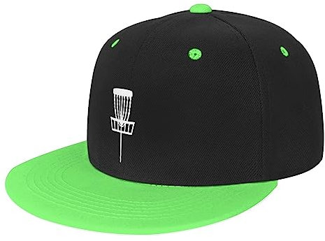 Disc Golf Basket Flat Brim Cap Unisex Flat Bill Baseball Cap Hip-Hop Hut