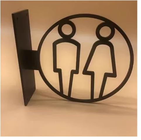 Toilette Beschilderung Toiletten-Schild, Herren- und Damen-Badezimmer-Beschilderung, Hotel-WC-Toiletten-Beschilderung, seitlich angebrachte Toiletten-Erinnerung, öffentliche Toiletten-Beschilderung Oi