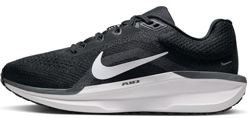 NIKE Winflo 11, Sneaker Mujer, Black White Anthracite Cool Grey, 41 EU