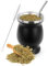 Ruikcoll Taza de mate, juego de tazas de té mate, con pajita y cepillo de limpieza, para té mate, diseño con aislamiento de doble pared (negro)