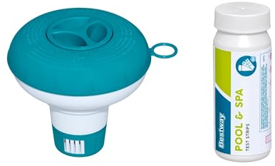Bestway | Flowclear™ Dosierschwimmer Starter-Set | 12,5 cm Ø | Poolwasser sauber und kristallklar