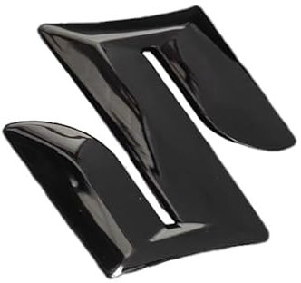 HHIOPL Auto Emblem für Suzuki, Emblem Aufkleber Buchstaben Emblem-Schild Buchstaben Abzeichen, Auto Front Motorhaube Kofferraum Aufkleber Emblem(Size:12cm,Color:Schwarz)