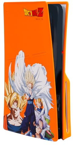 FRTEC – Funda de Silicona para Consola PS5, Edición Disco, Diseño Dragon Ball Z, Anti-Polvo y Anti-Arañazos, Doble Cubierta Silicona PS5, Fácil Instalación (Original)