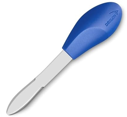 Deglon Curved Scalloped Shell Knife | Scalloped shell design easily handles delicate seafood, providing commercial durability for busy professional kitchens.