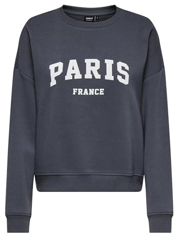 ONLY Damen Onlsweat Life L/S Crew O.Size State Noos Sweatshirt Mit Print (1er Pack)