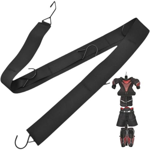 Luxylei Hockey Equipment Drying Stand Hanging Strap Hockey Gear Drying Rack Stand with Hook Portable Sports Gear Organizer Hanging Straps