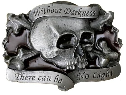 DRAGON DESIGNS TANSIDE LTD. Gürtelschnalle Totenkopf & Knochen Pirat ohne Dunkelheit in Geschenkbox, mehrfarbig, Einheitsgröße