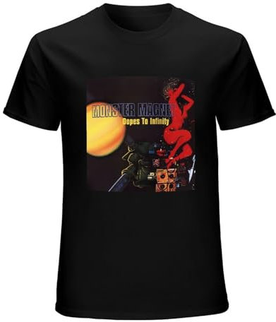 NWT Monster Magnet Dopes to Infinity American Rock Mens Cotton Band Logo T-Shirt Size Black XL